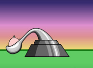 Jete-catapult-a-pig